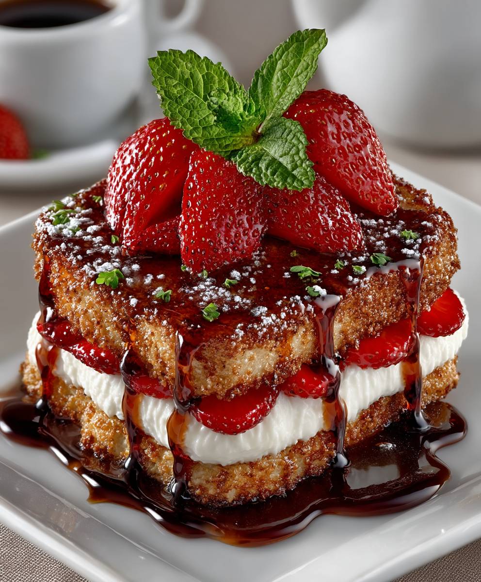 Fried Strawberry Cheesecake
