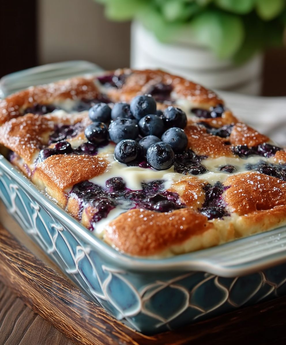 Blueberry Buttermilk Pancake Casserole