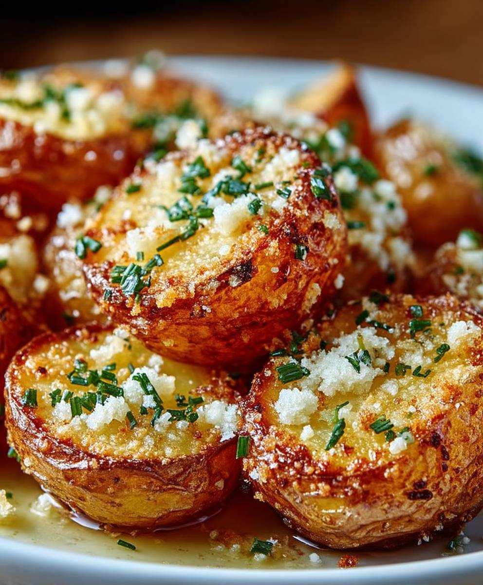 Baked Parmesan Garlic Potatoes
