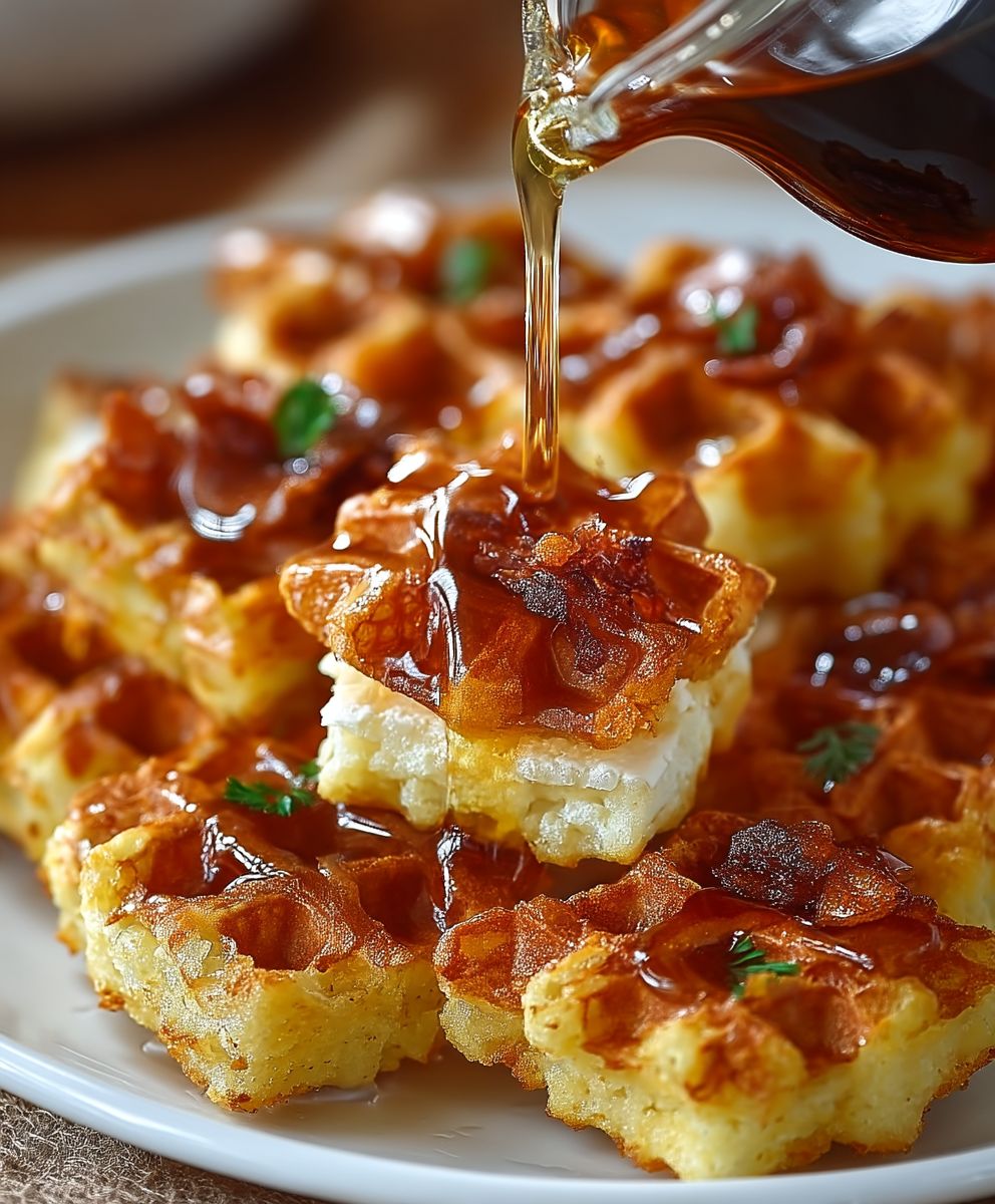 Cornbread waffle bites