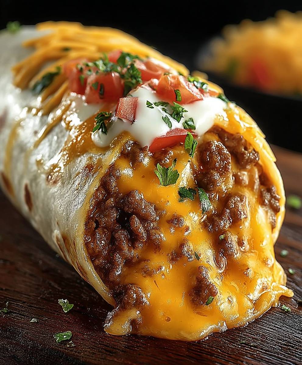 Beefy Melt Burrito