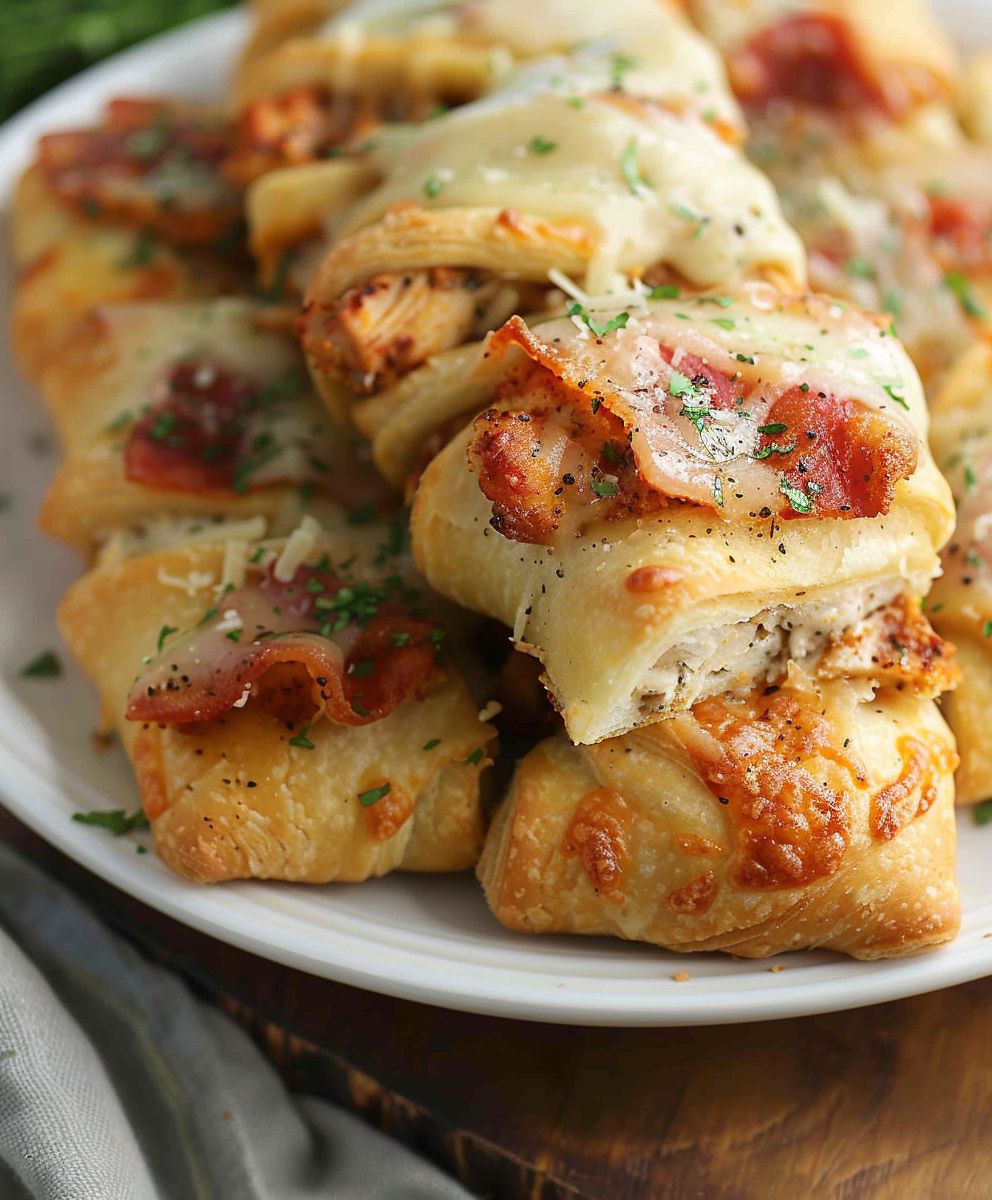 Chicken Parmesan Crescent Rolls