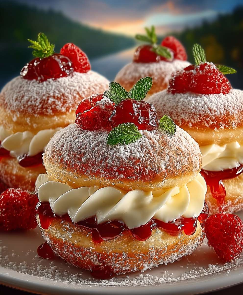 Cheesecake Stuffed Donuts