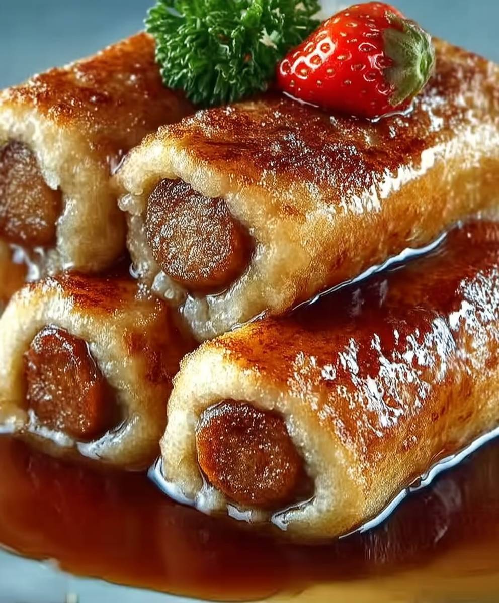 Sausage French Toast Roll Ups