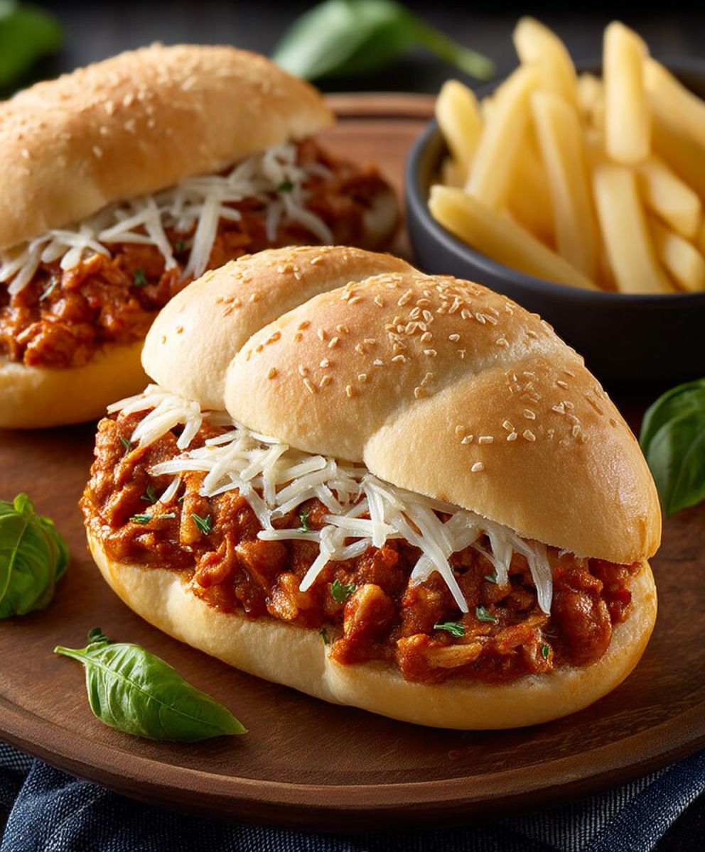 Chicken Parmesan Sloppy Joes