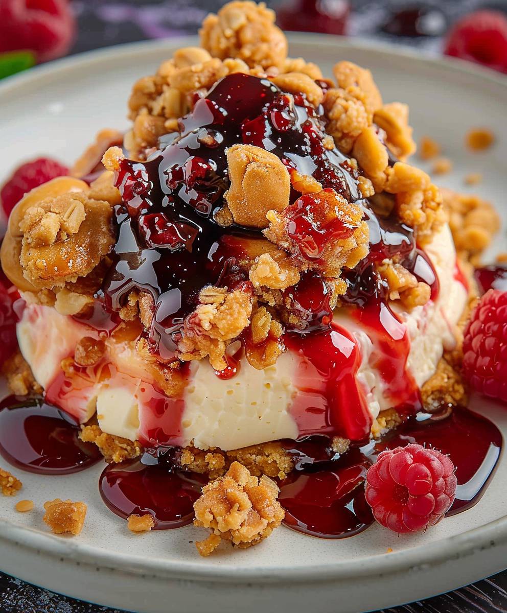 Peanut Butter Jelly Cobbler