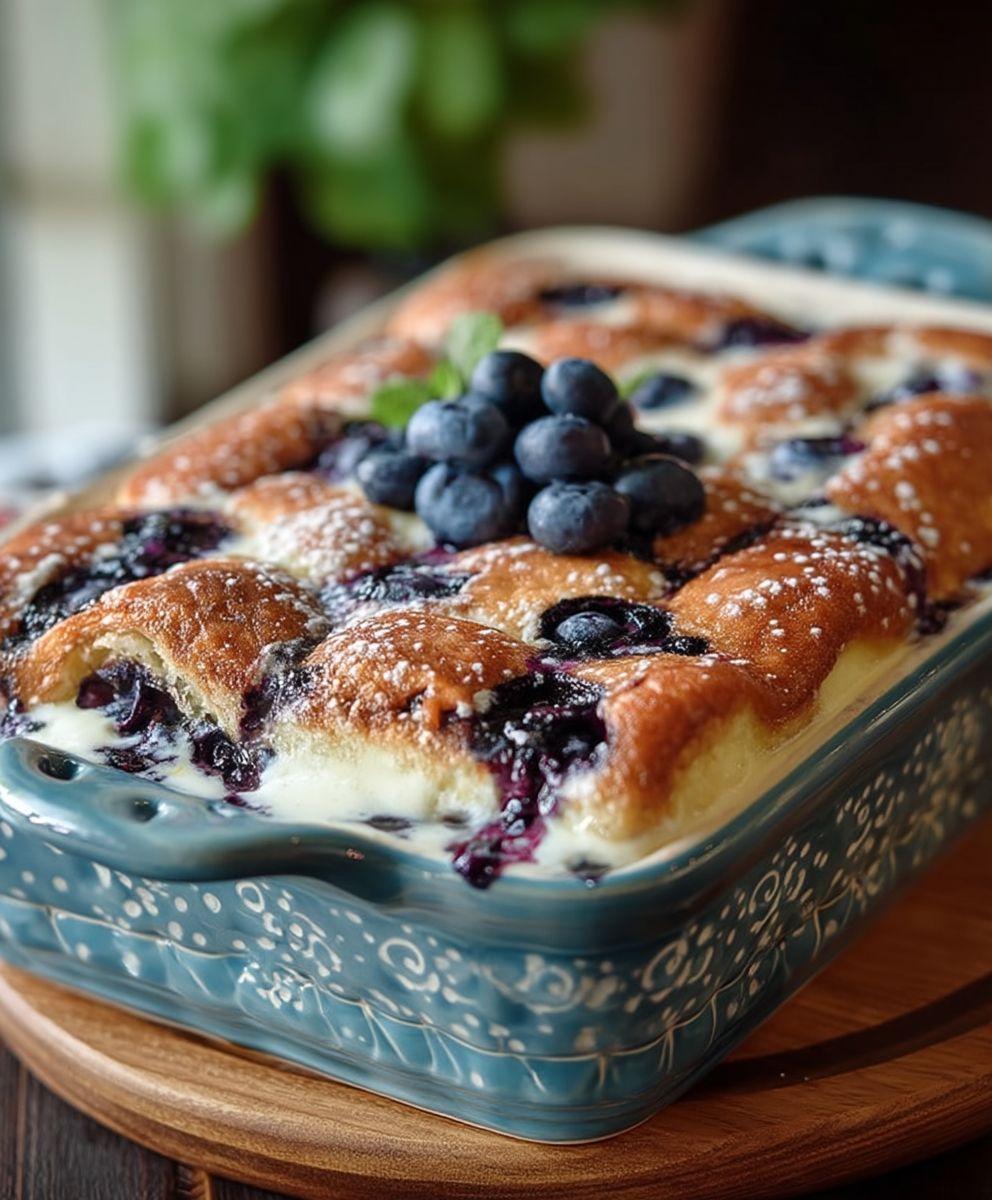 Blueberry Buttermilk Pancake Casserole