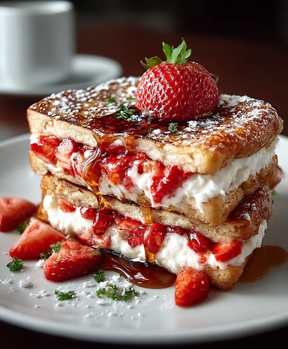 Strawberry Cream Cheese French Toast
