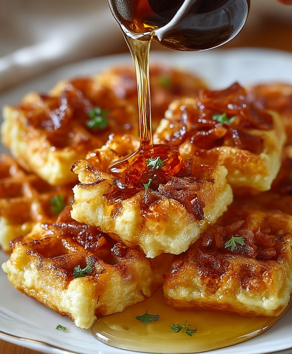 Cornbread waffle bites