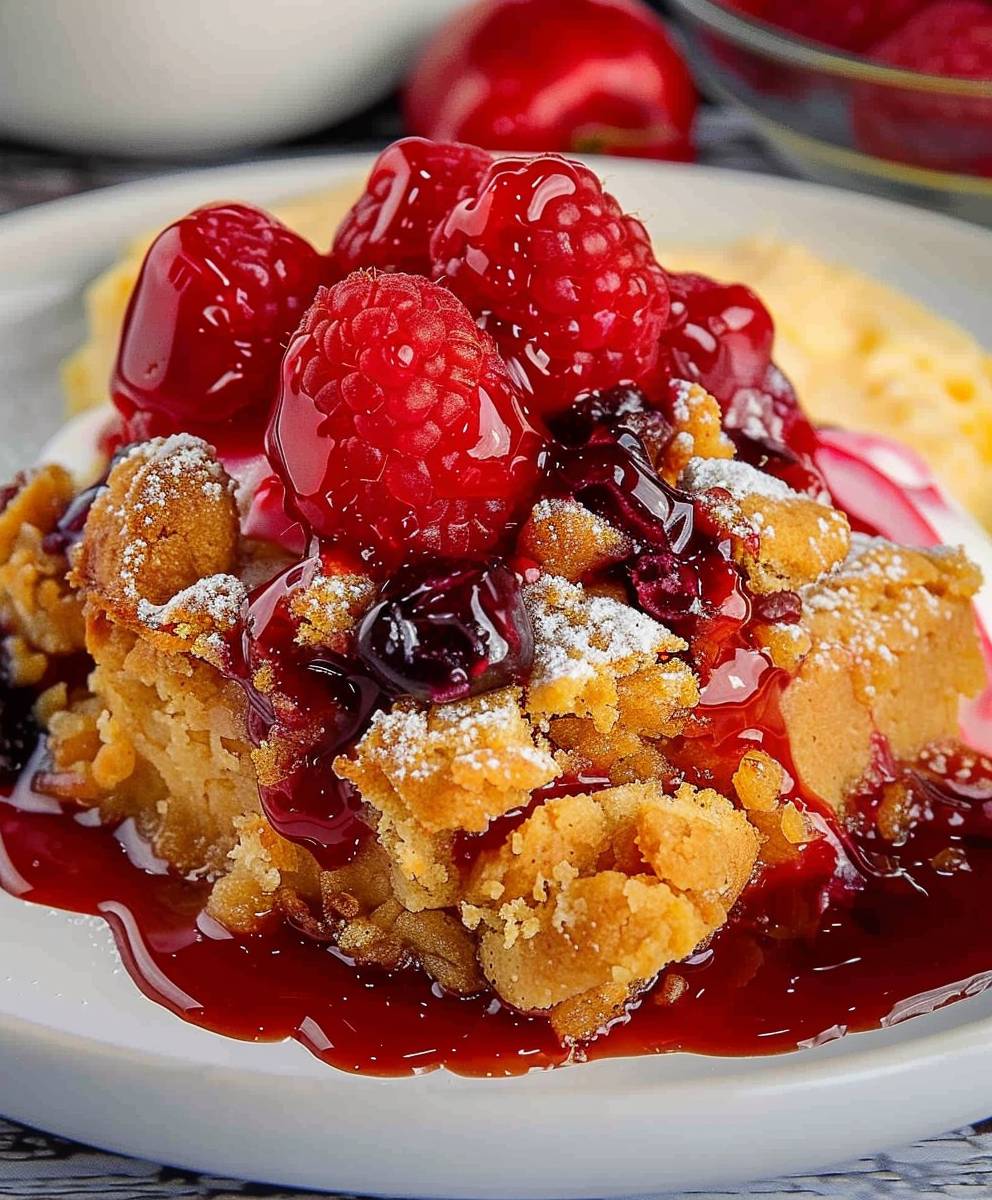 Peanut Butter Jelly Cobbler
