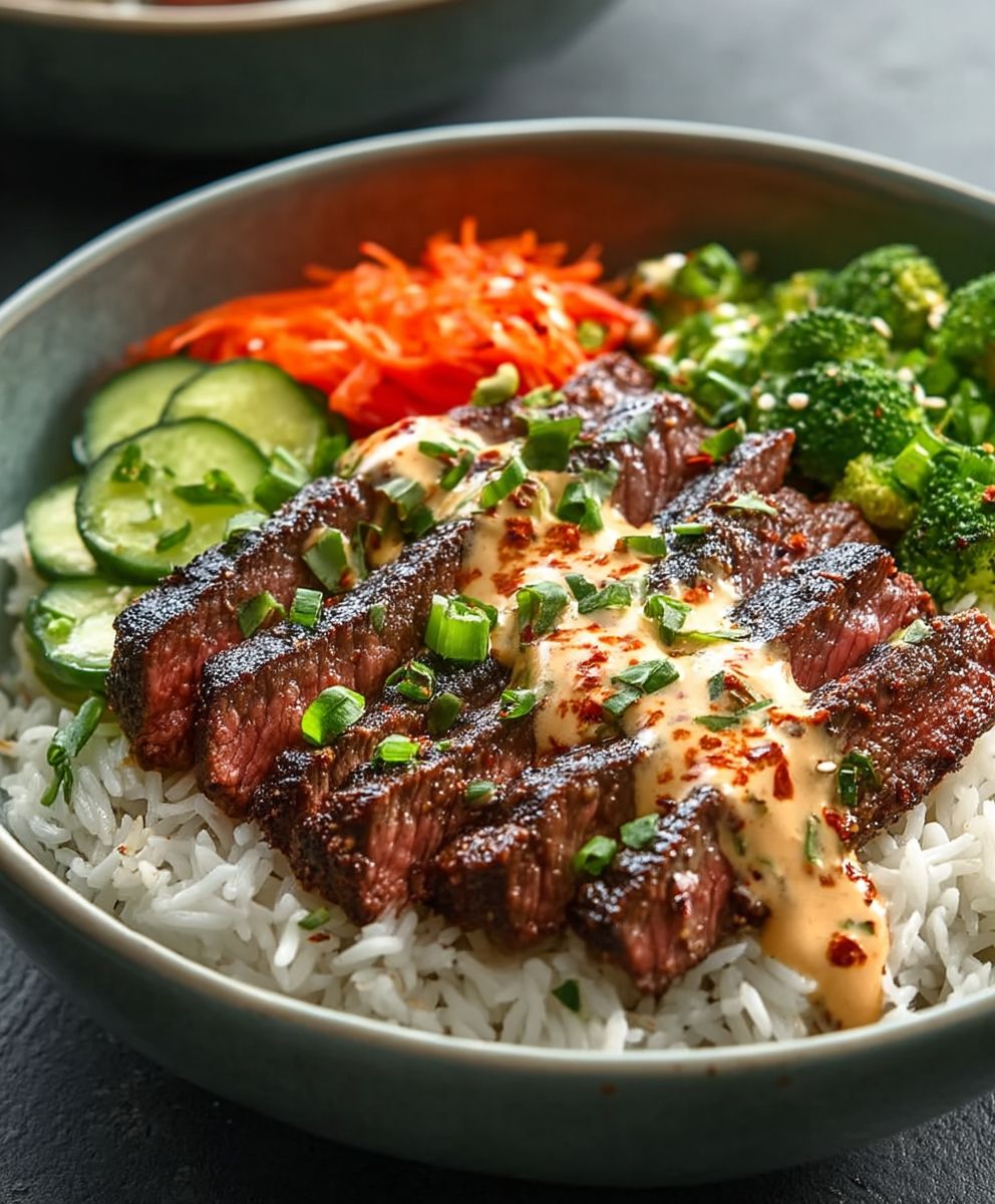 Korean BBQ Steak Bowls