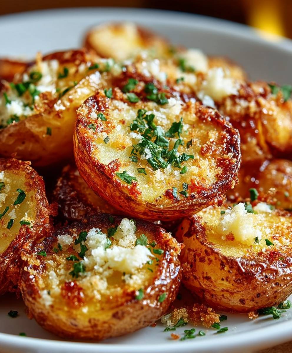 Baked Parmesan Garlic Potatoes
