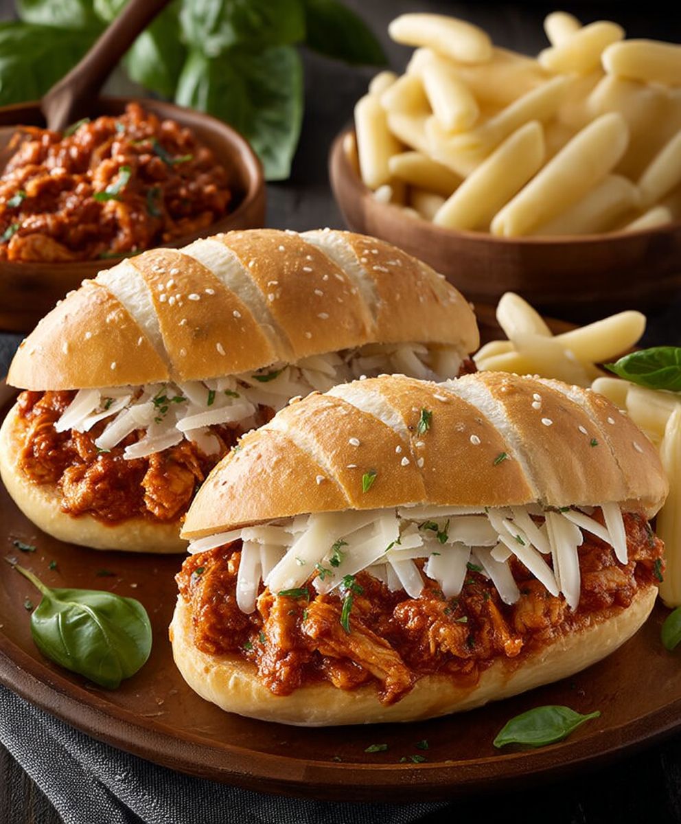 Chicken Parmesan Sloppy Joes