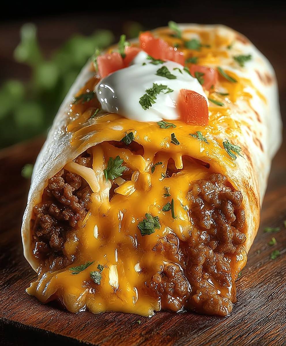 Beefy Melt Burrito