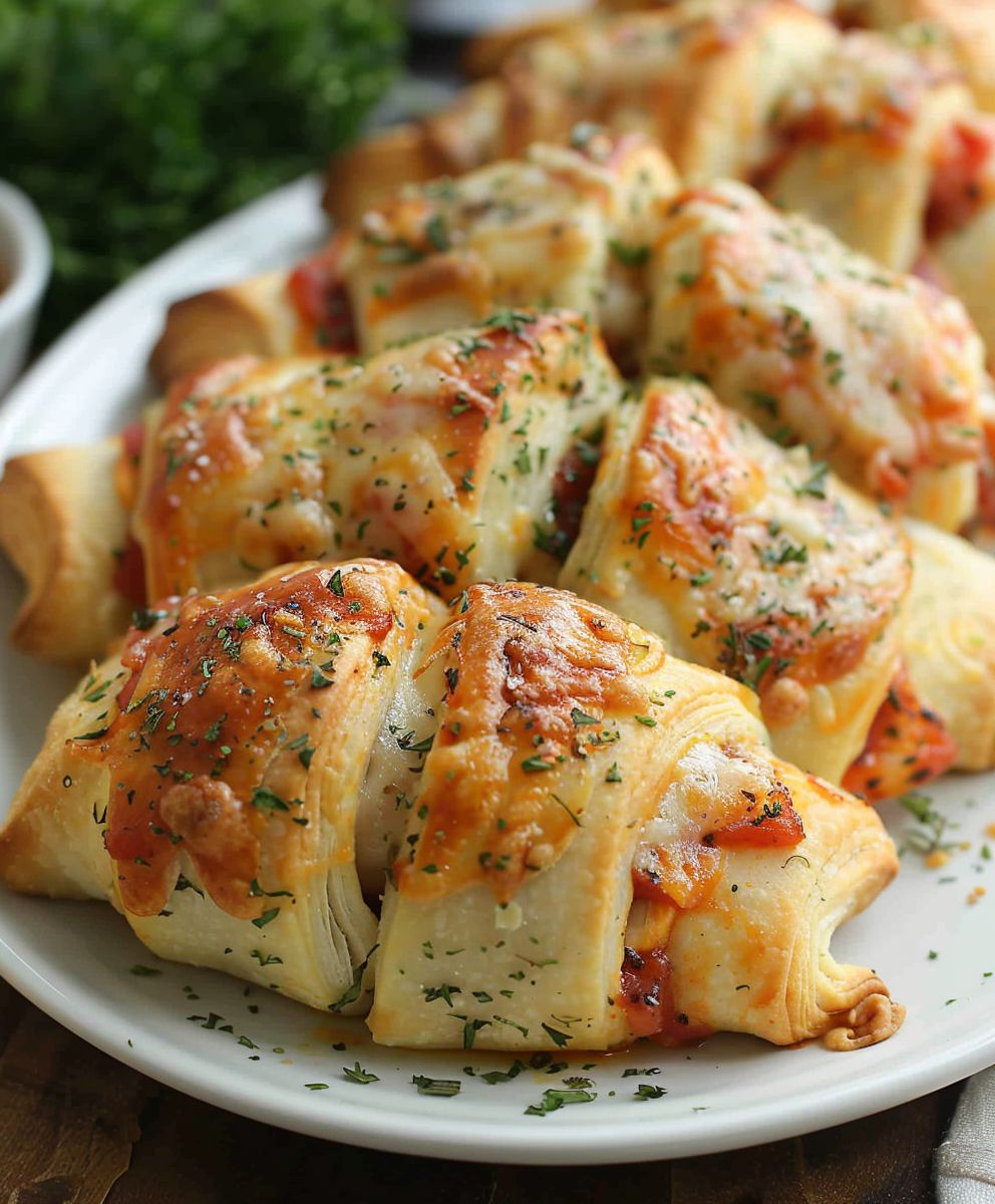 Chicken Parmesan Crescent Rolls