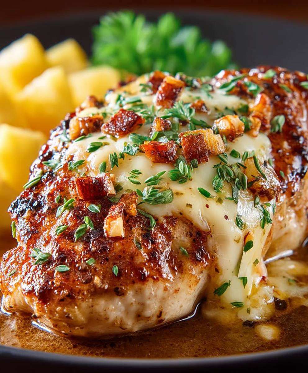 Smothered Chicken Jack Cheese