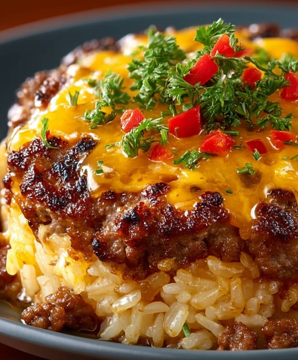 Cheesy Hamburger Rice Casserole
