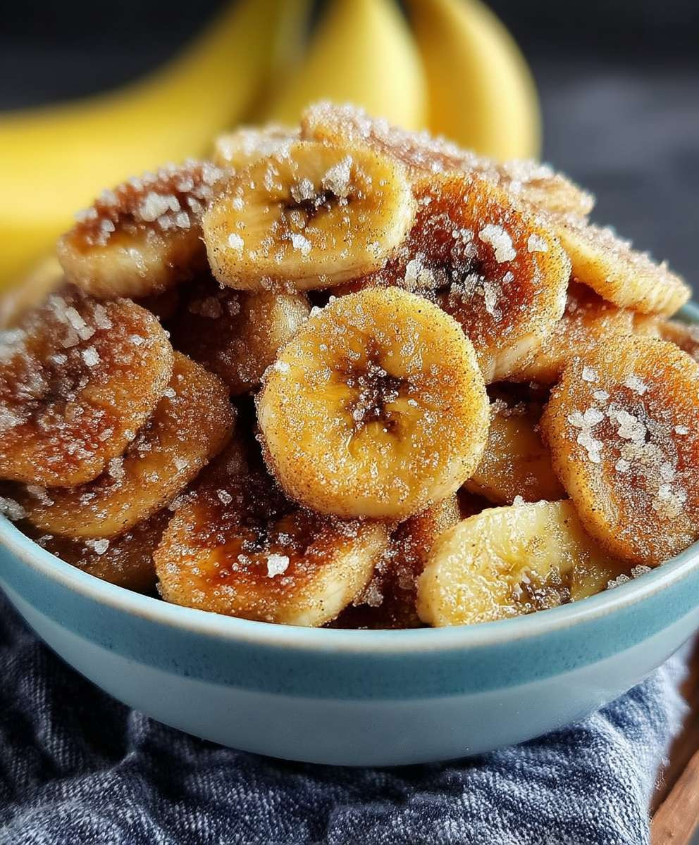 Cinnamon Sugar Banana Chips