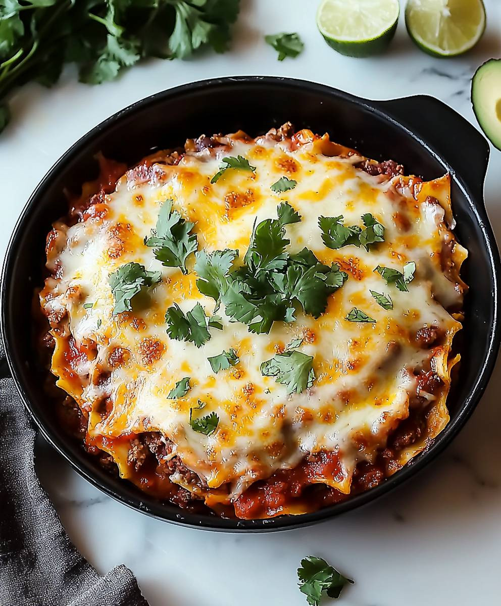 Taco Lasagna Dish