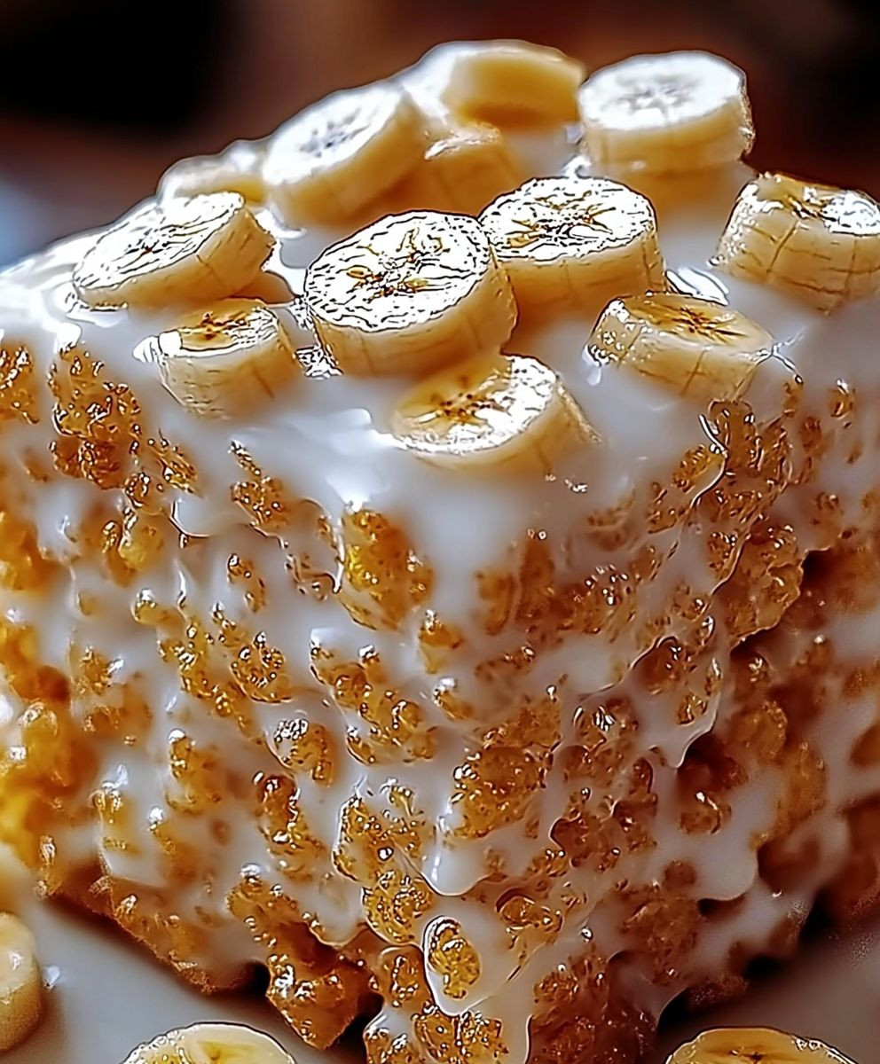 Banana Pudding Rice Krispie Treats