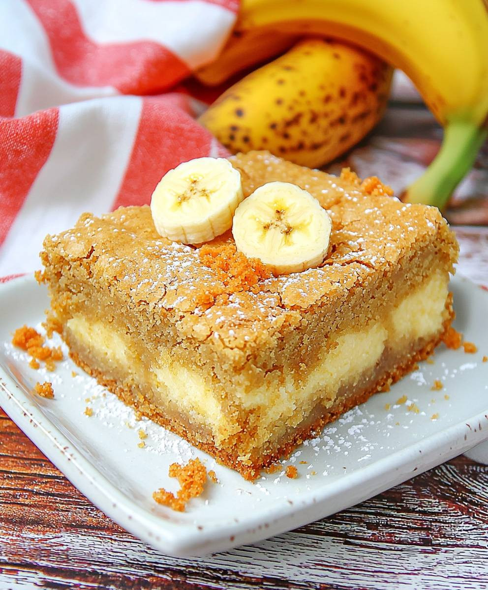 Banana Blondies Dessert