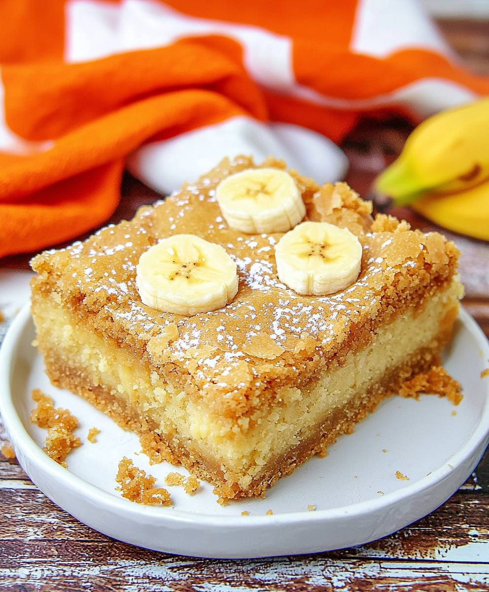 Banana Blondies Dessert