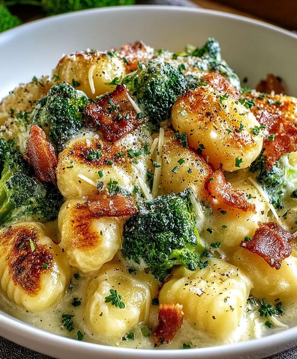 Boursin Bacon Broccoli Gnocchi