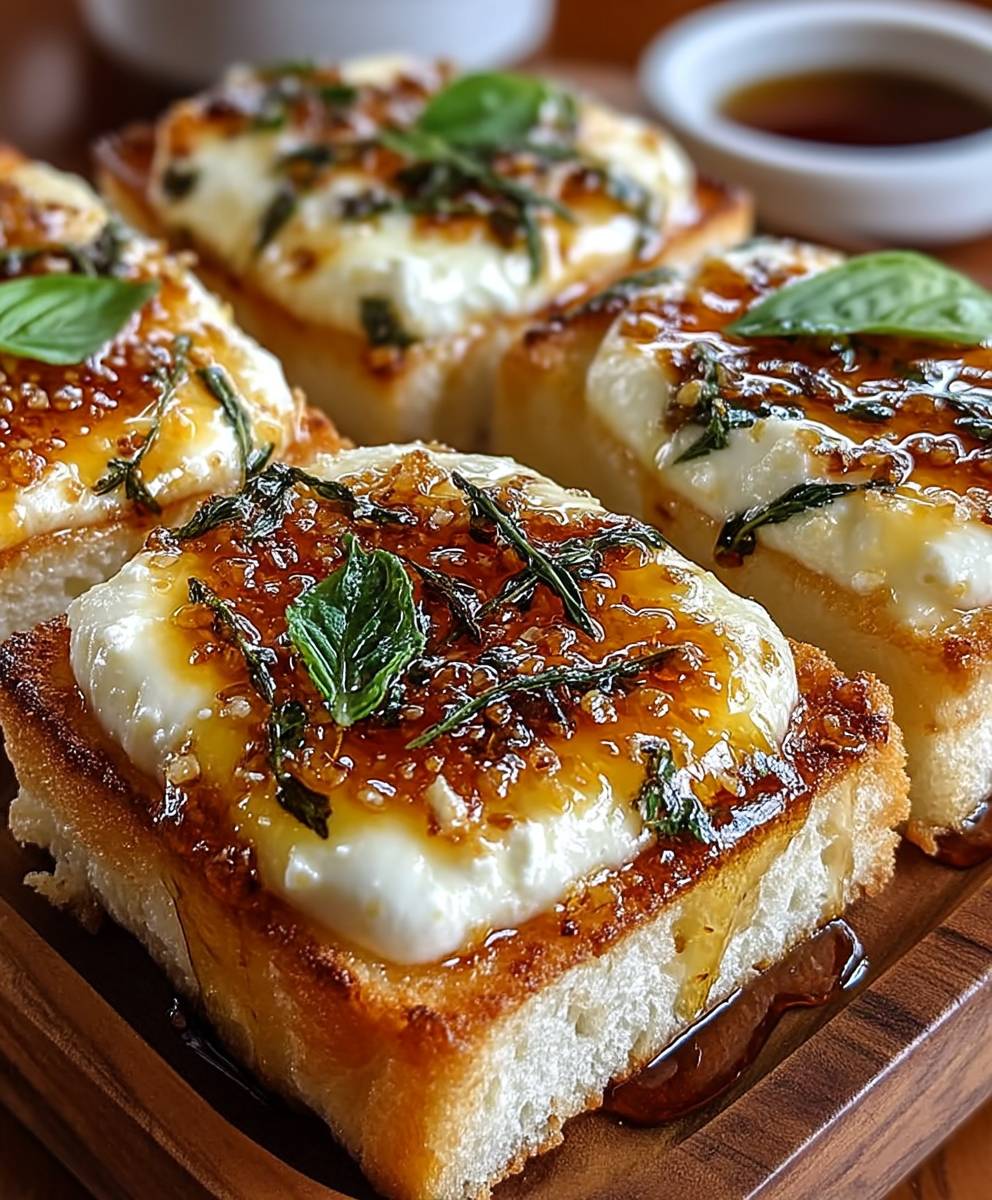 Hot honey garlic bread pizza