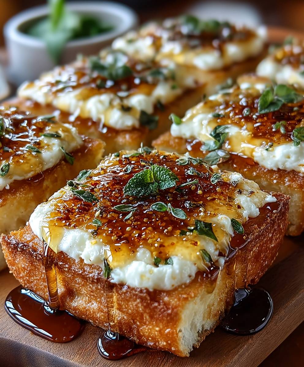 Hot honey garlic bread pizza