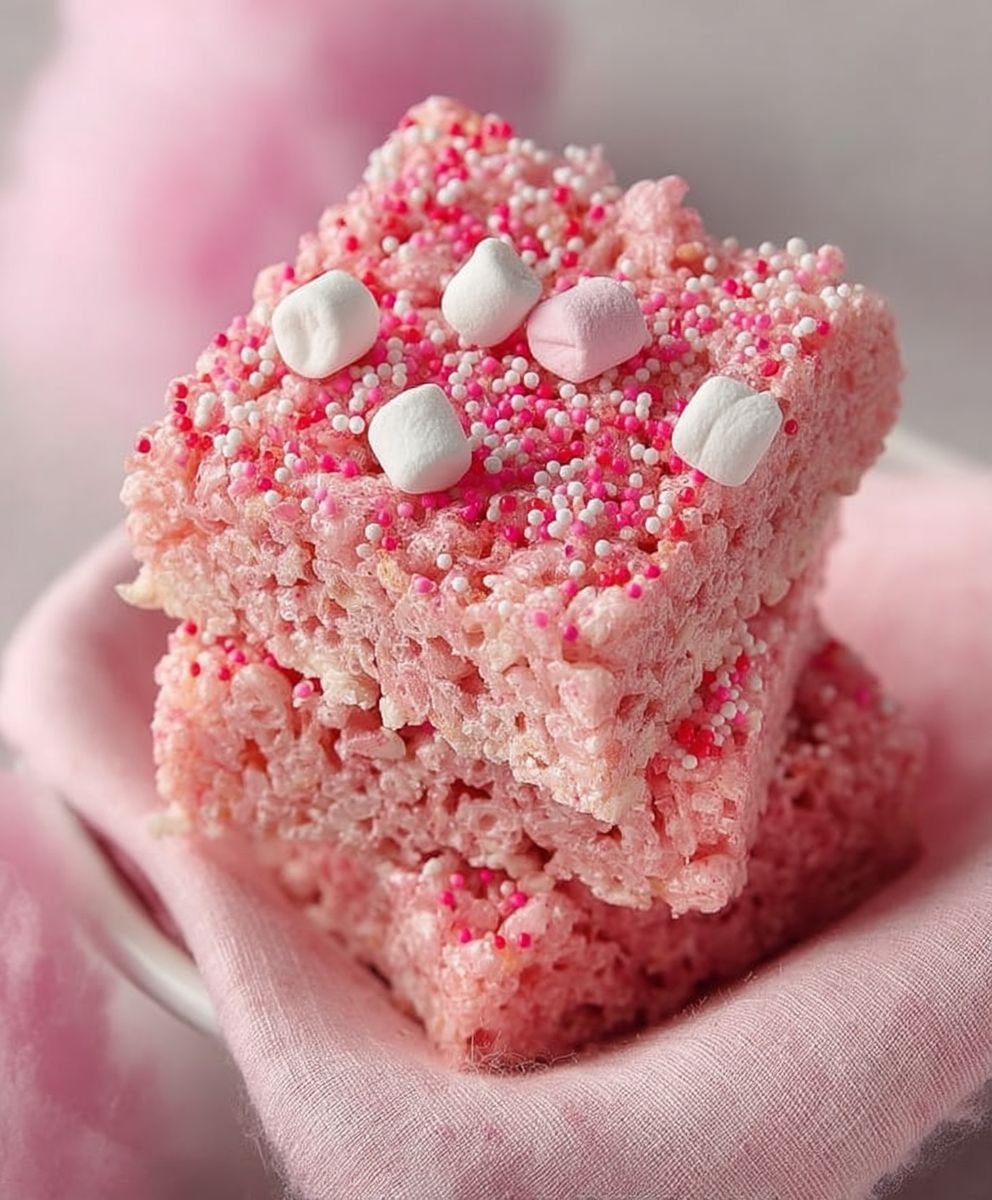 Cotton Candy Rice Krispie Treats