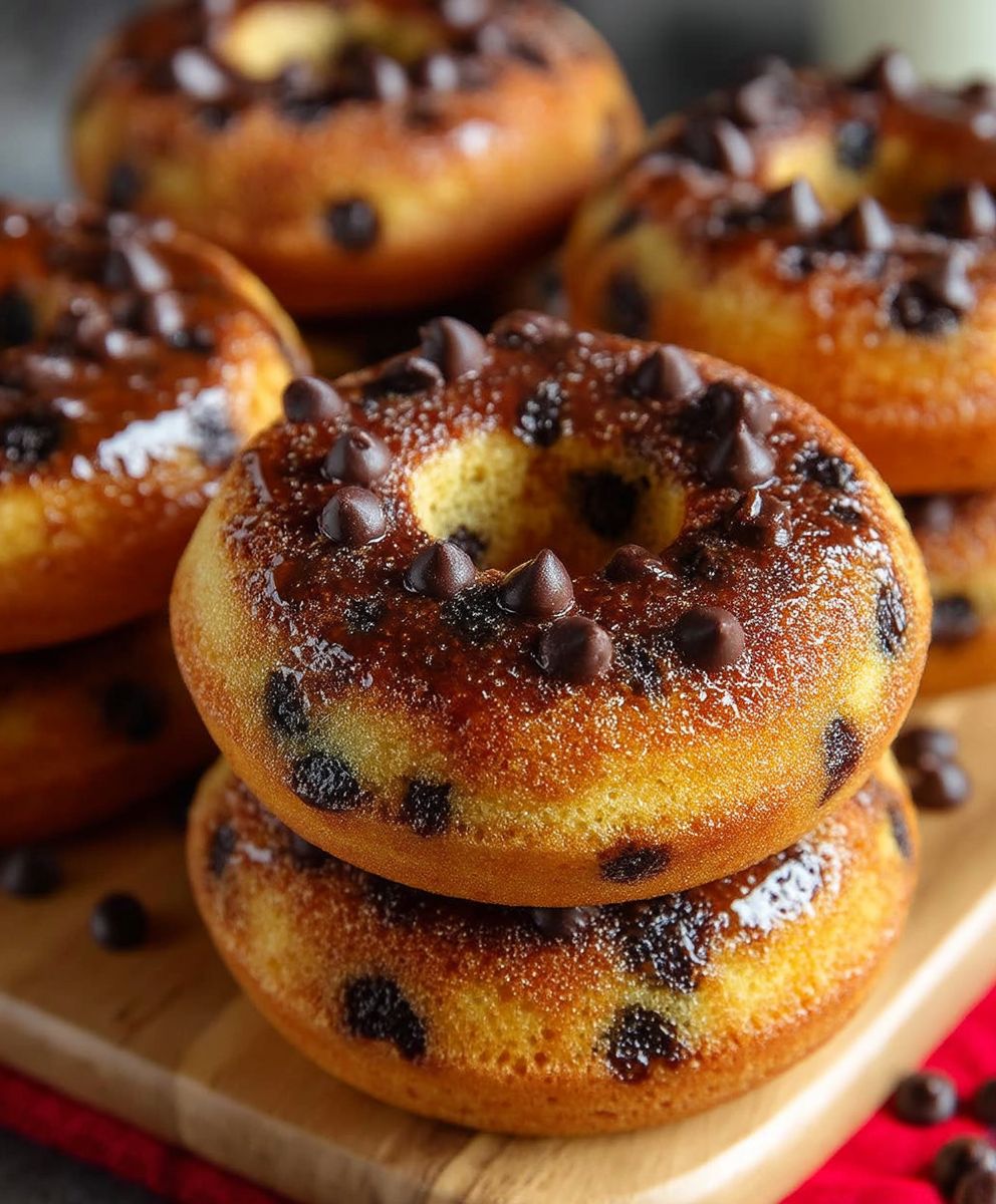 Chocolate Chip Pancake Donuts