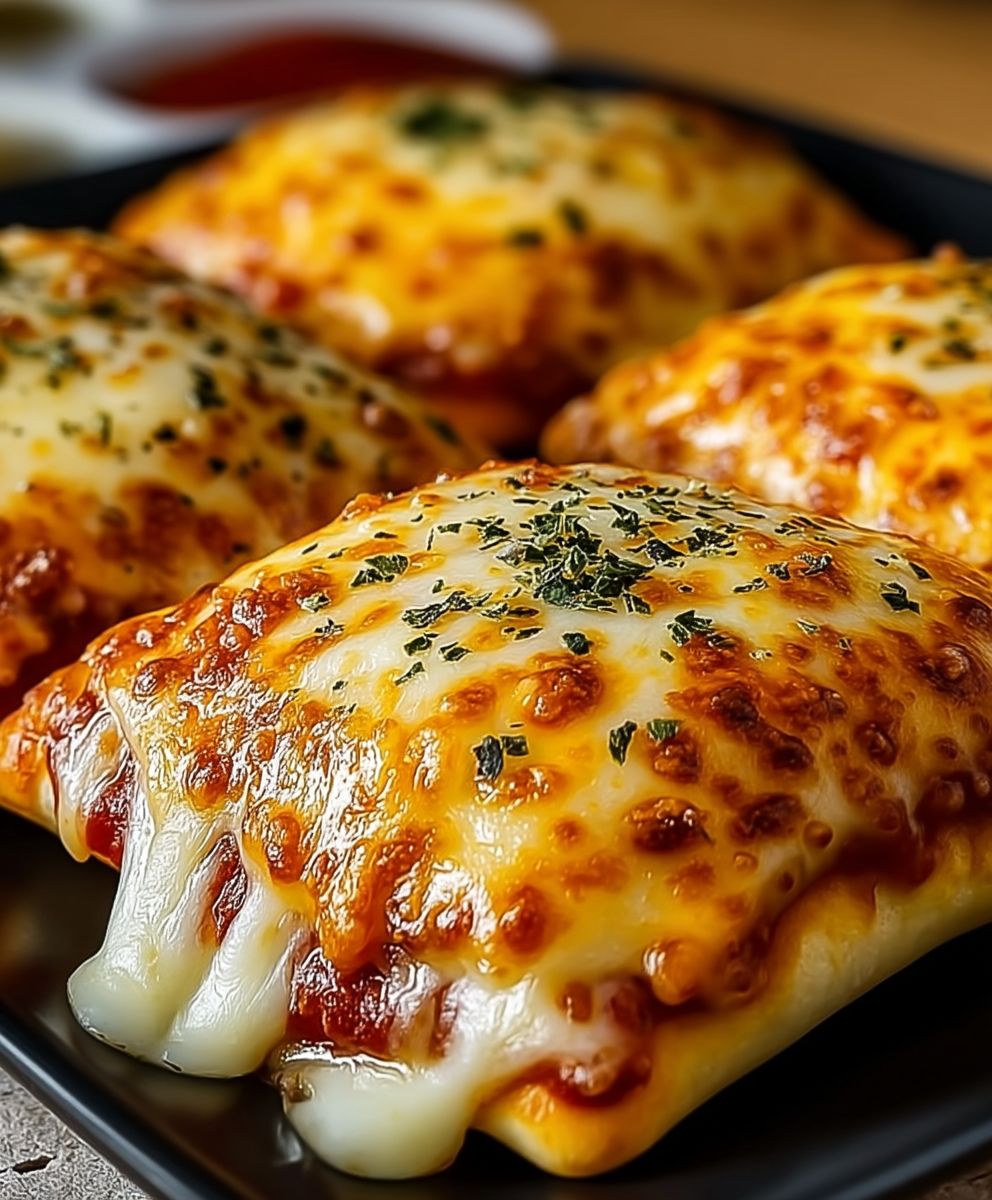 Easy cheesy pizza pockets