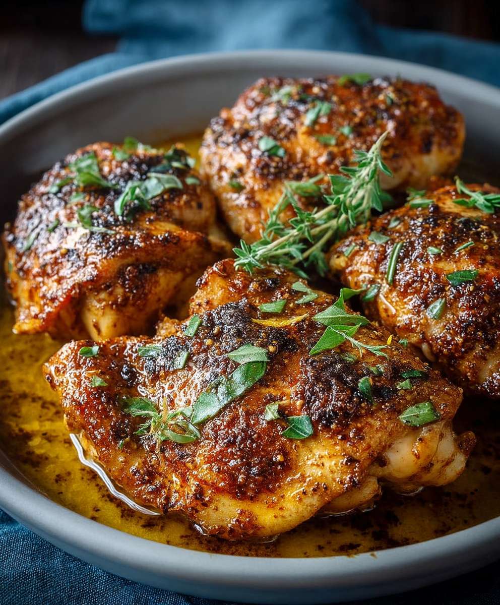 Slow cooker chicken thighs