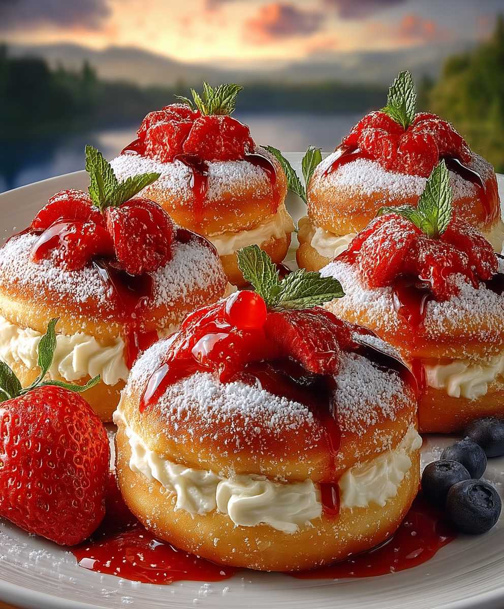 Cheesecake Stuffed Donuts