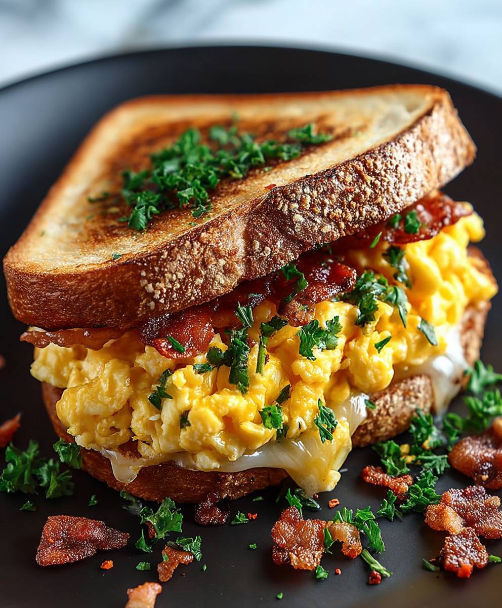 Breakfast grilled cheese