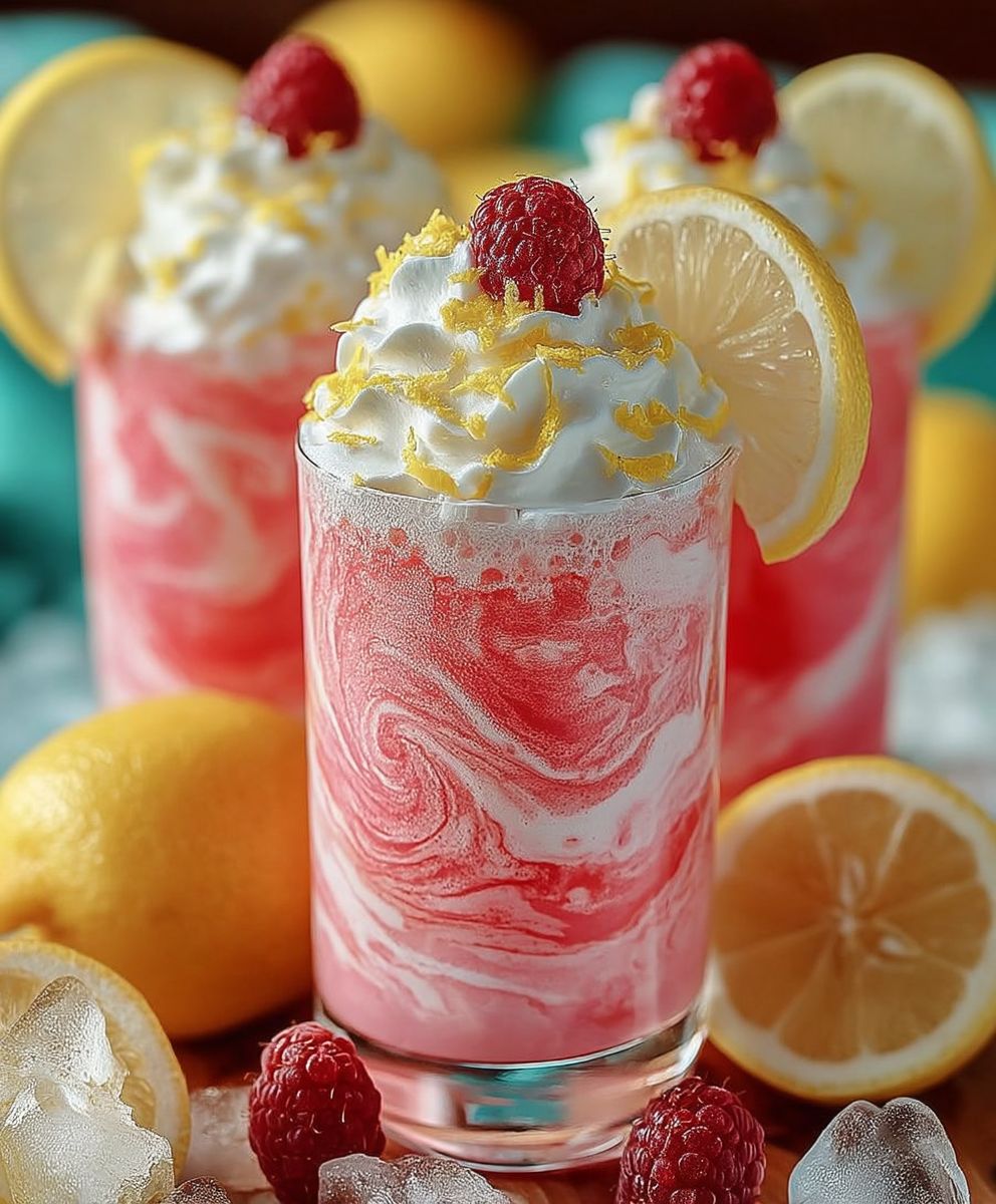 Whipped pink lemonade