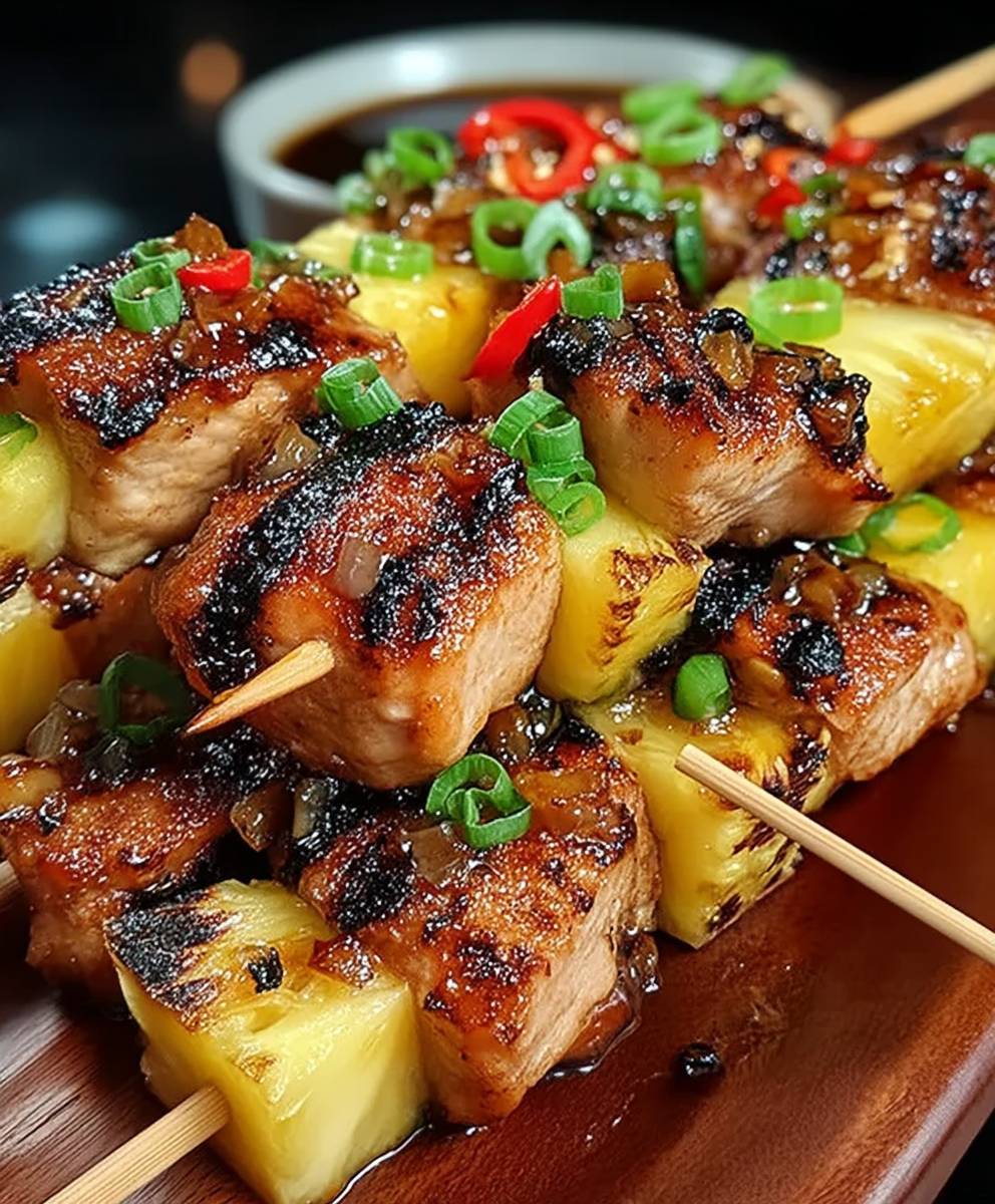 Pineapple Chicken Skewers