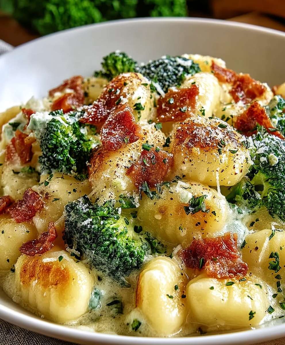 Boursin Bacon Broccoli Gnocchi