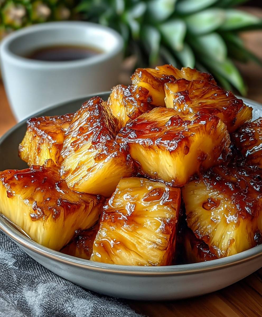 Air Fryer Caramelized Pineapple