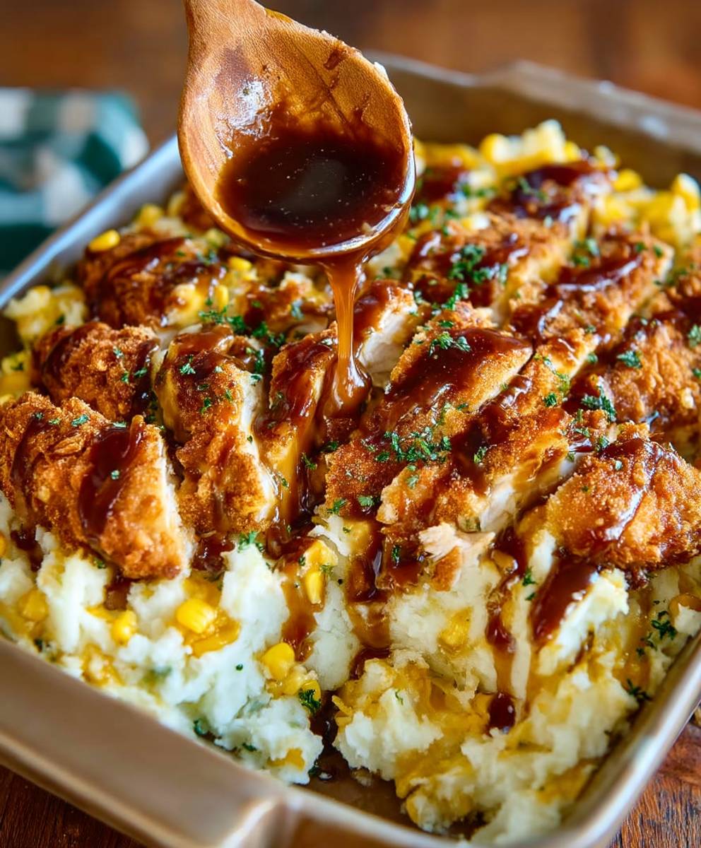Chicken mashed potato casserole