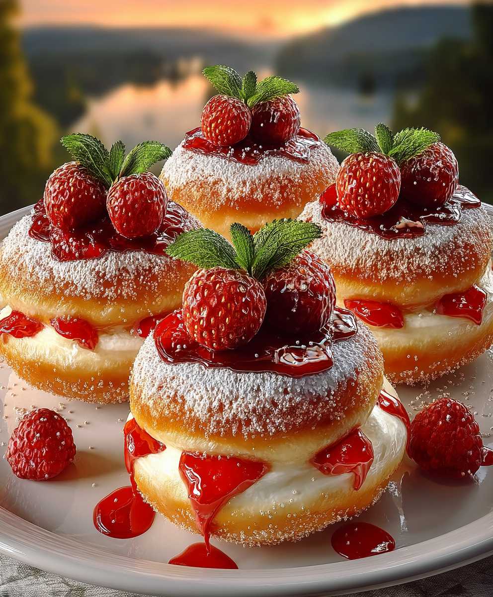 Cheesecake Stuffed Donuts