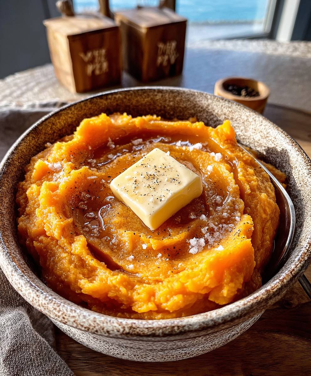 Honey Butter Mashed Sweet Potatoes