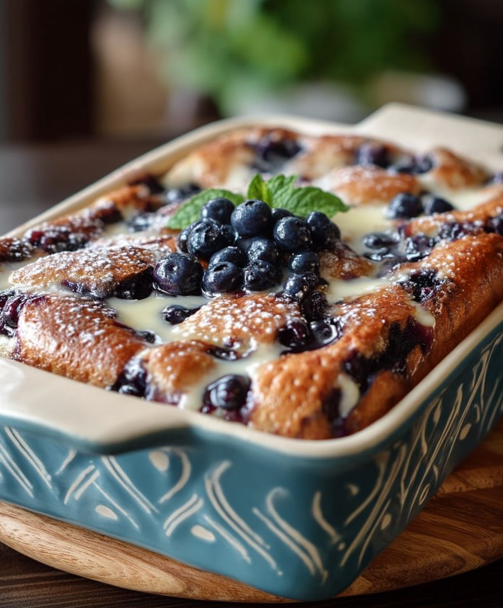 Blueberry Buttermilk Pancake Casserole