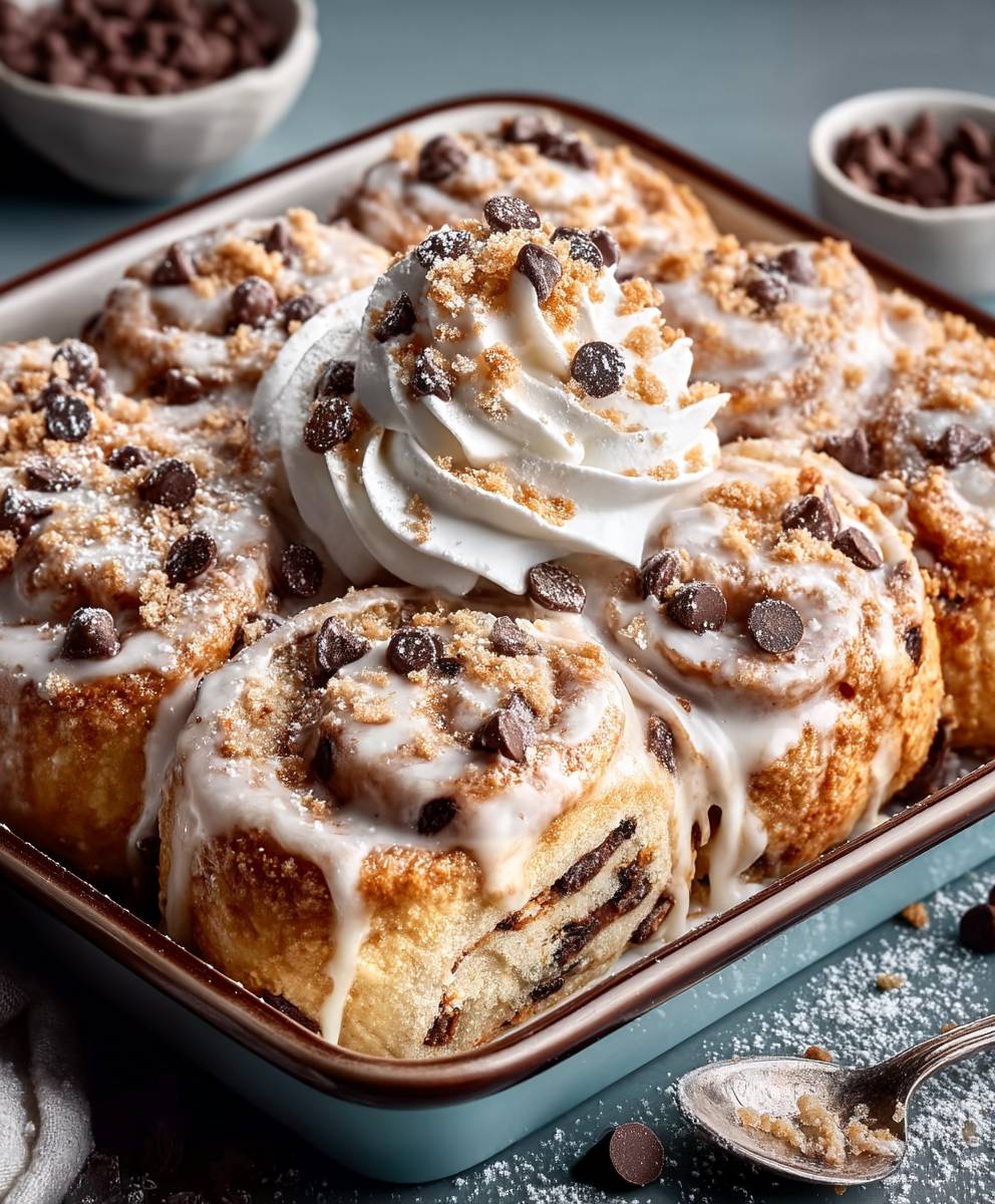 Chocolate chip cookie rolls