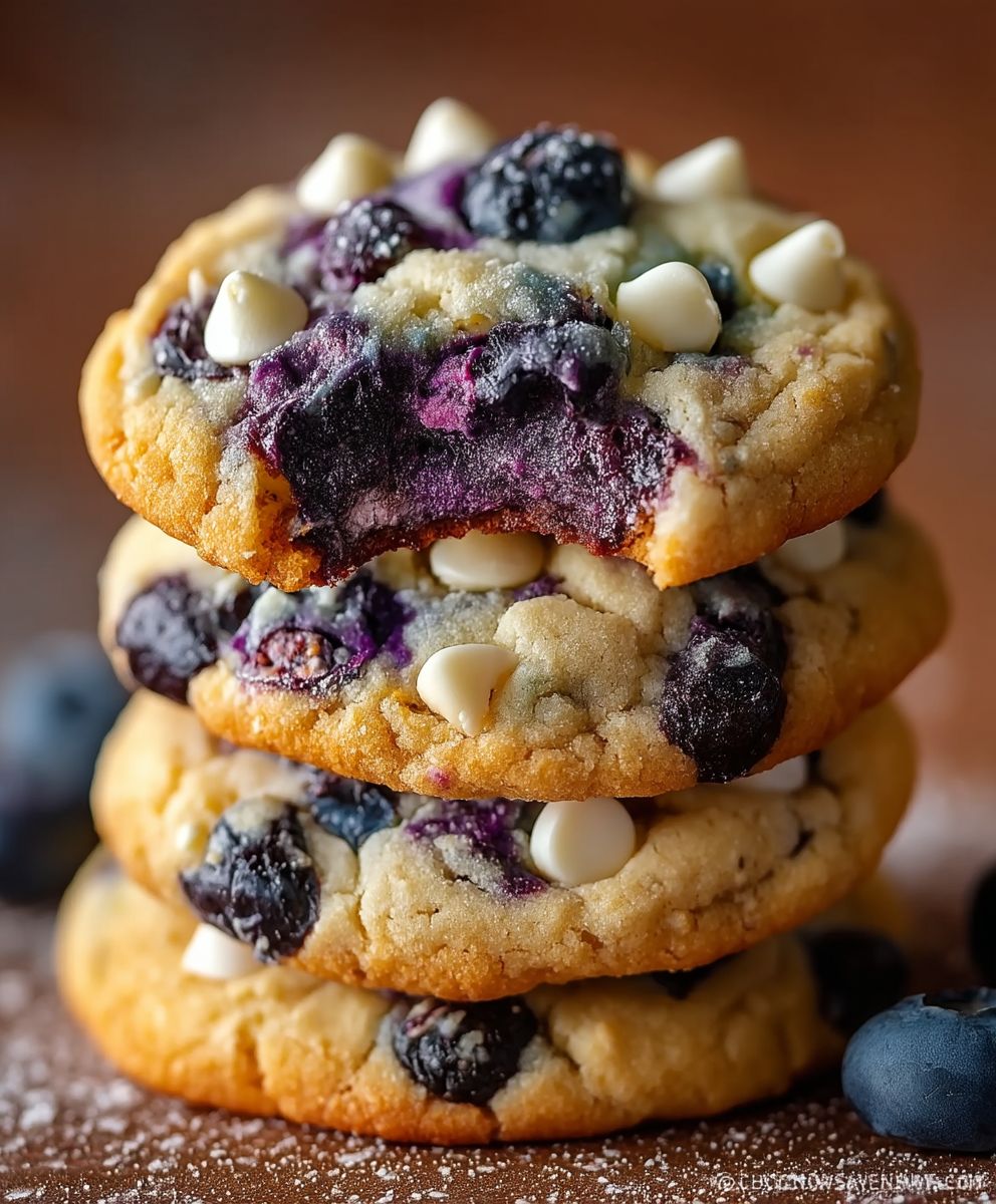 Blueberry cheesecake cookies