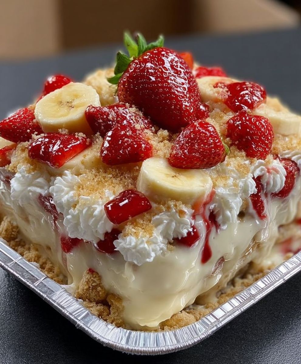 Strawberry banana pudding