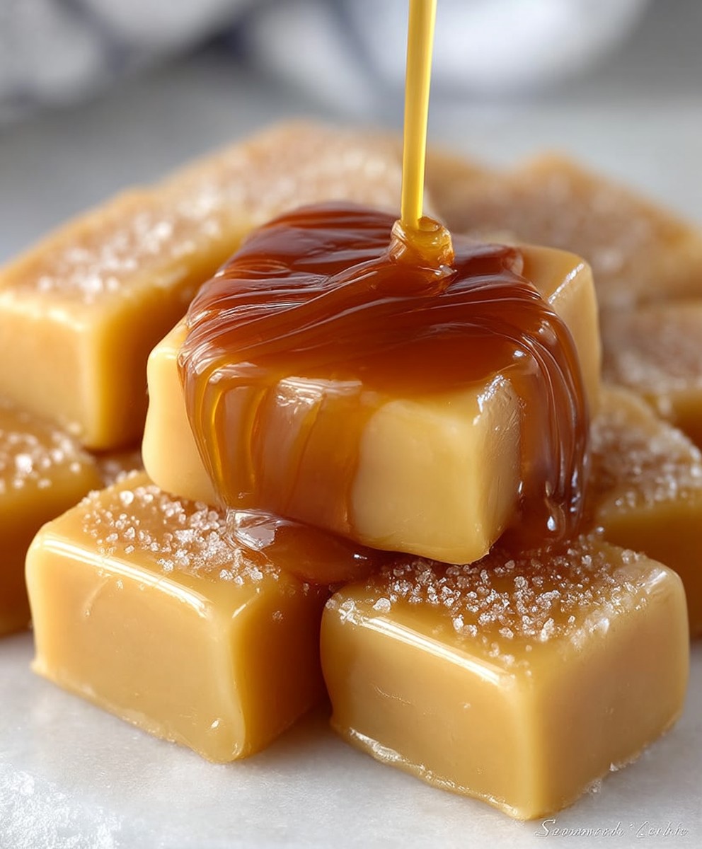 Microwave caramels ten minute