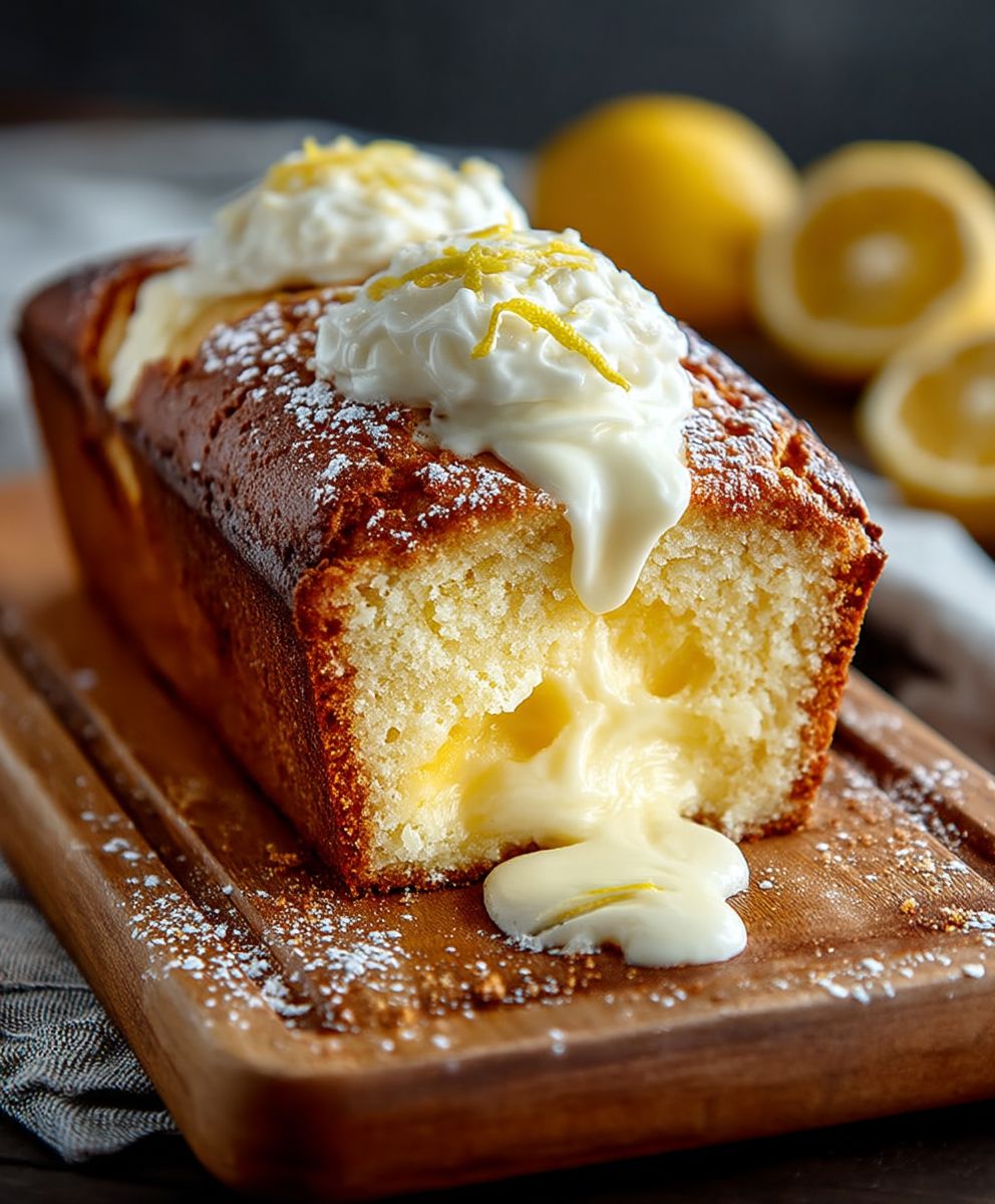 Lemon cream cheese bread