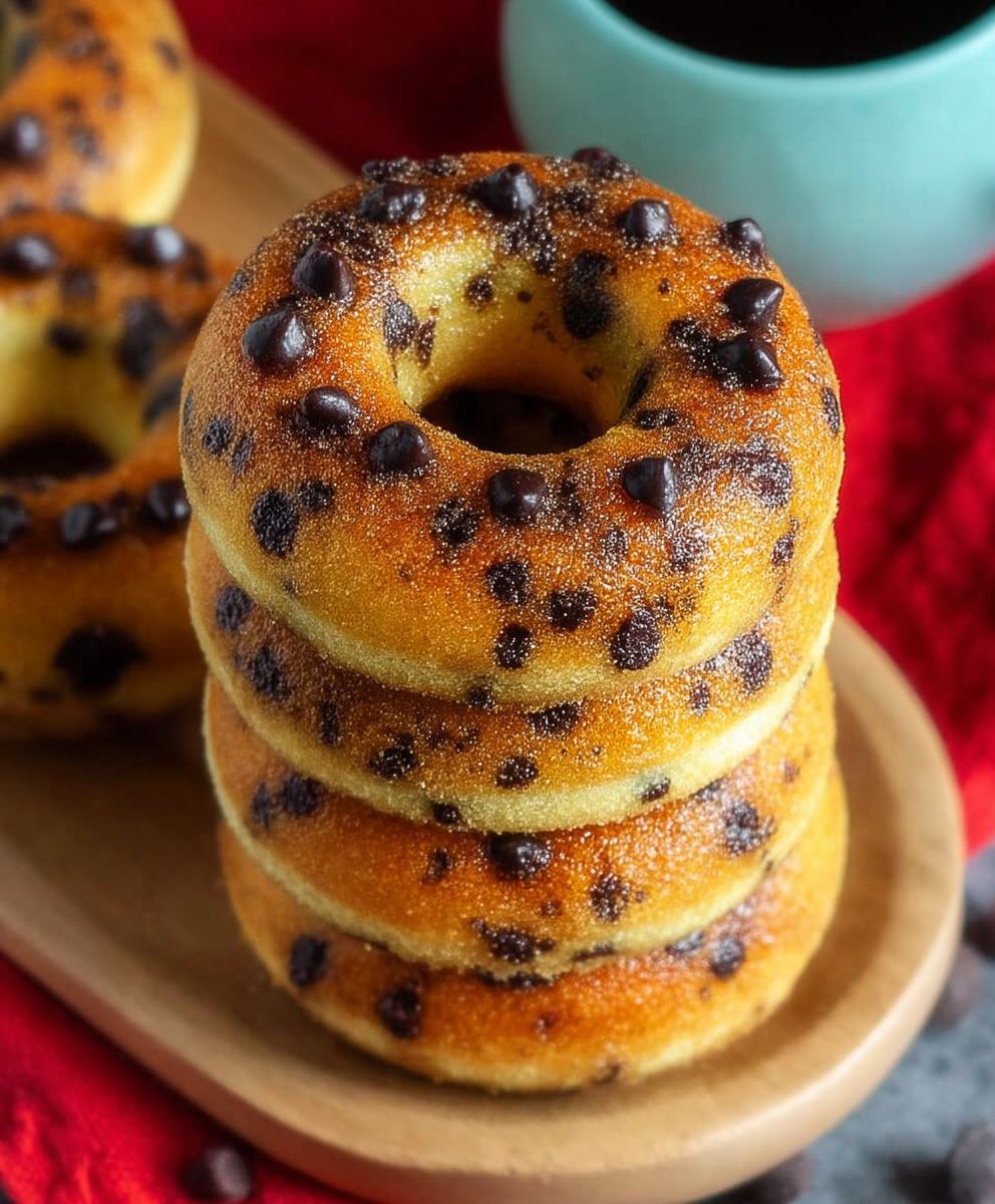 Chocolate Chip Pancake Donuts