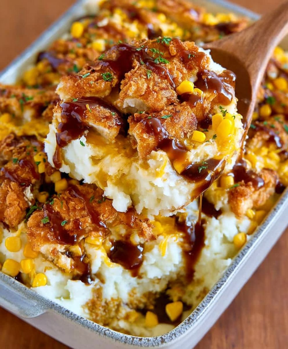 Chicken mashed potato casserole